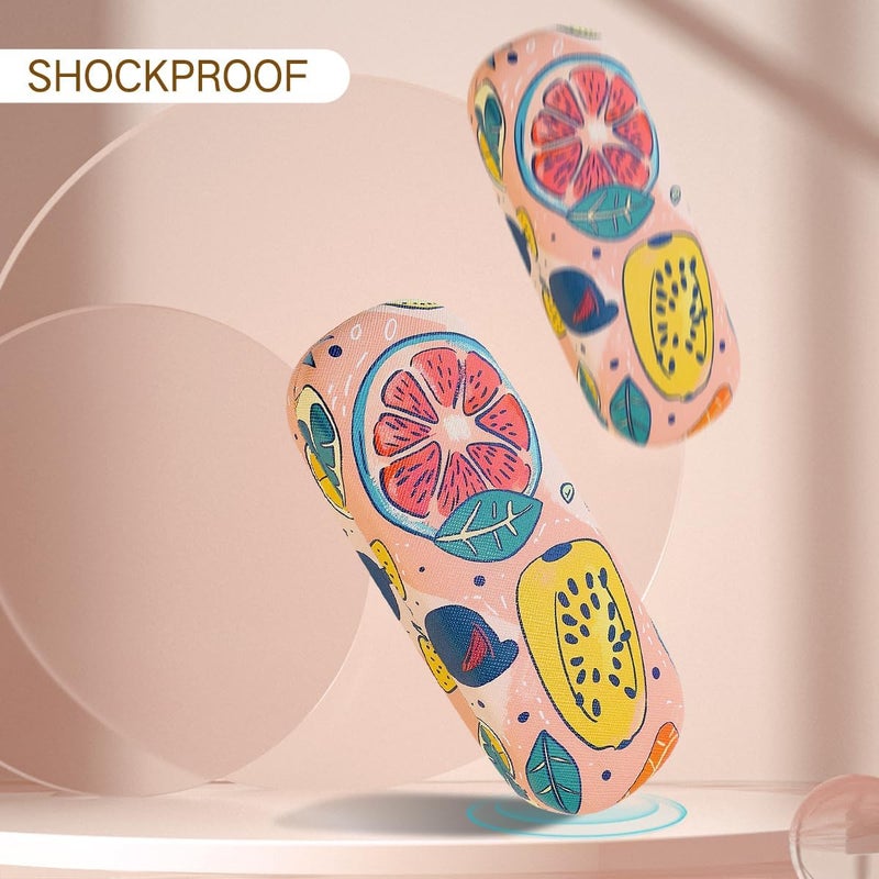 PERFECTSIGHT Store Hard Shell Eyeglasses Case, PU Leather Protective Glasses Case, Cute Eyeglass Case for Women Men Girls - Image 3